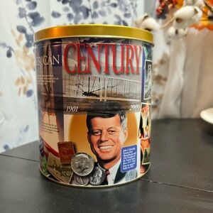 Trail’s End American Century Collectible Tin • JFK • Vintage